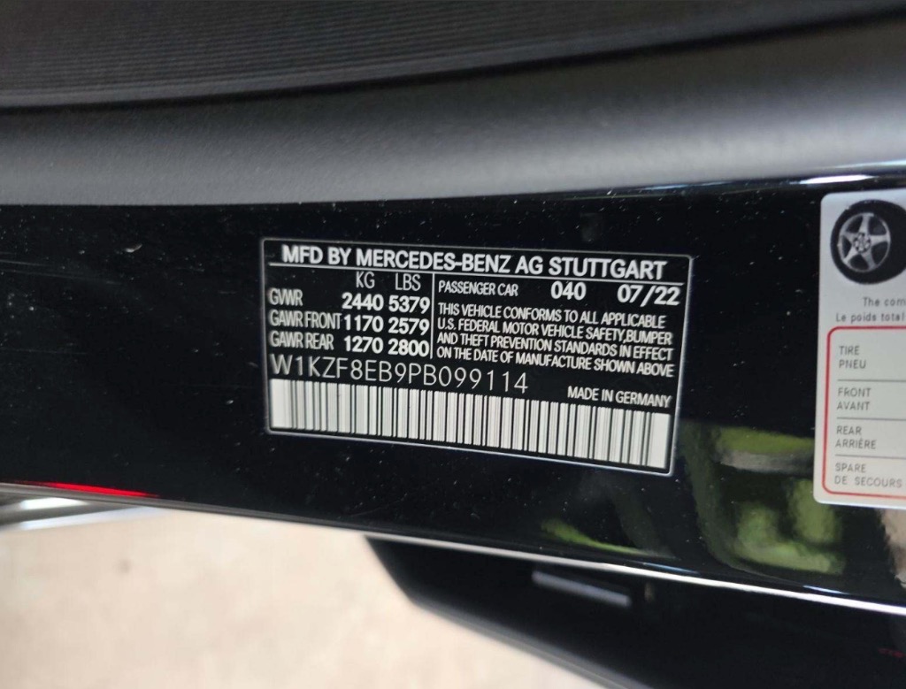 Door Jamb VIN Sticker